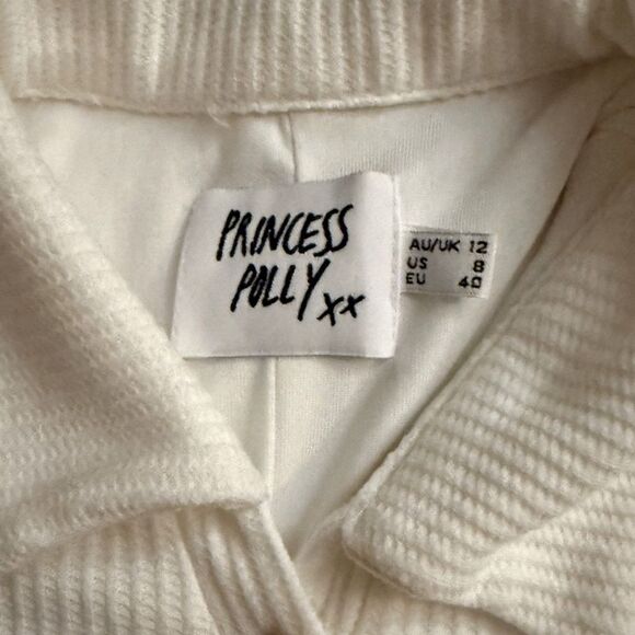 Princess Polly White ribbed Keegan Romper 8 - Picture 6 of 11